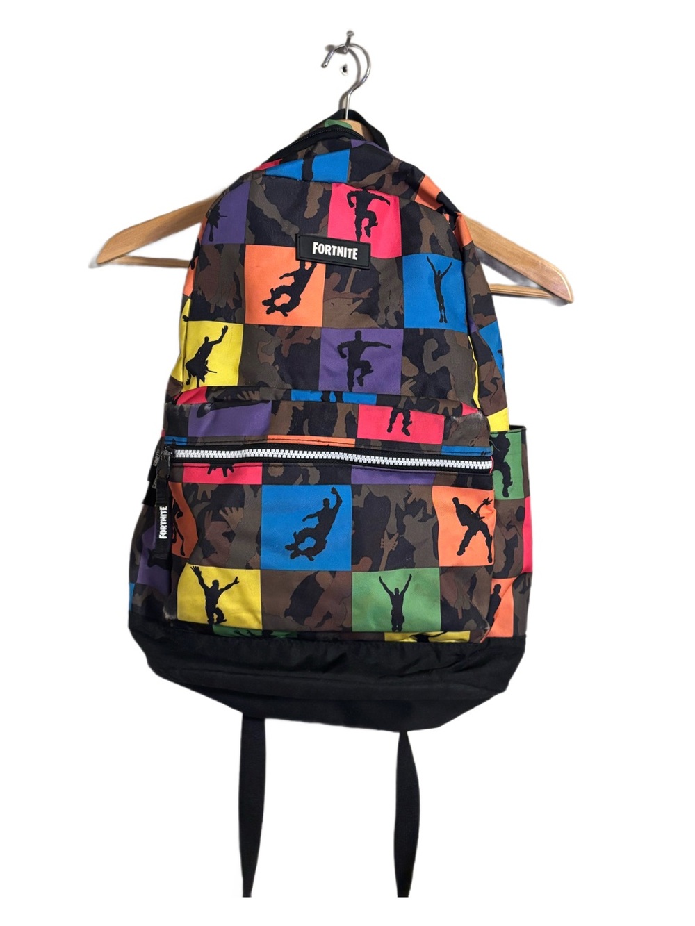 Fortnite Kids/Adults Multicolor Multiplier Backpack 17” x 11” 2 Zip pockets